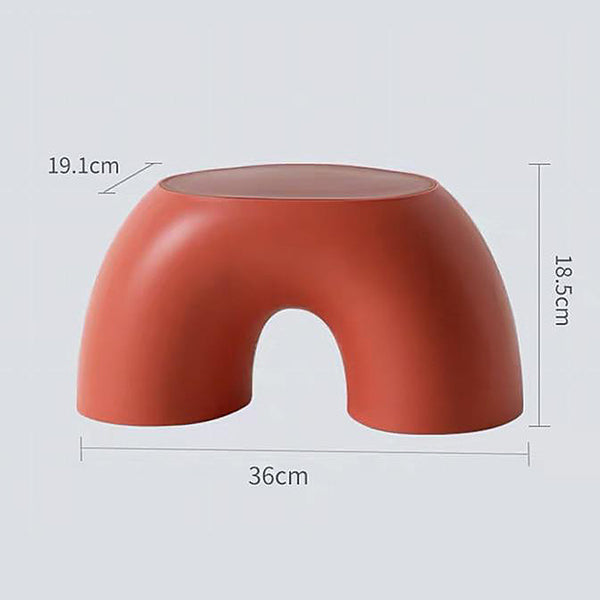 Contemporary children's rainbow stool, Red, Yellow, Pink, Green, Blue