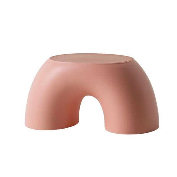 Contemporary children's rainbow stool, Red, Yellow, Pink, Green, Blue