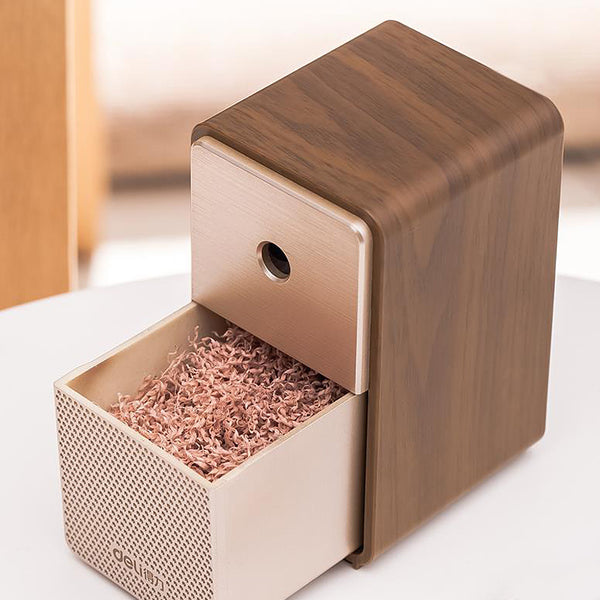 Modern Retro Desktop Pencil Sharpener - Brown, Black