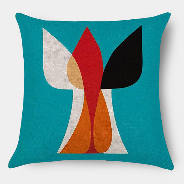 Modern Graphic Abstract Colour Linen Cushions - 45cm - 4 Designs