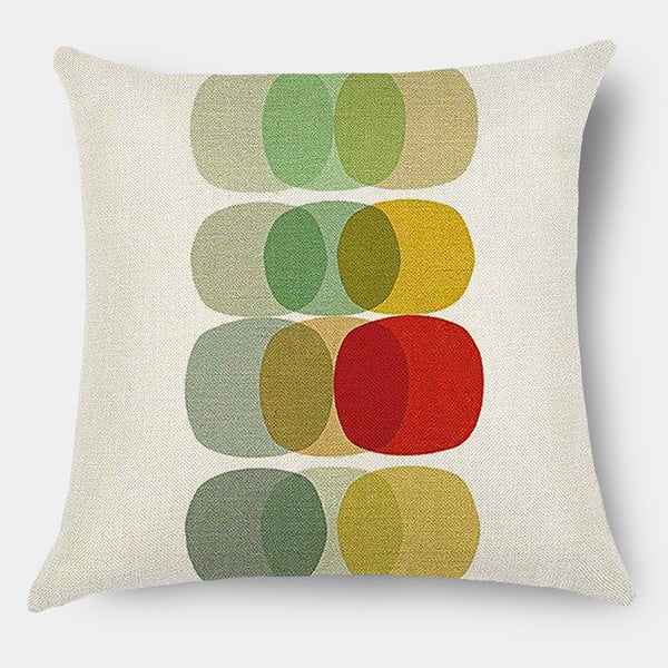 Modern Graphic Abstract Colour Linen Cushions - 45cm - 4 Designs