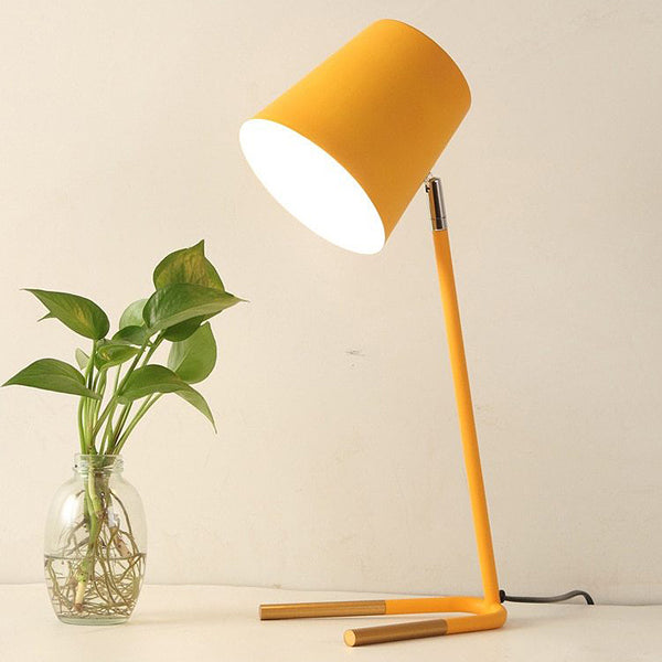 Modern Minimalist Colour Table Lamps - Grey, White, Pink, Yellow, Green