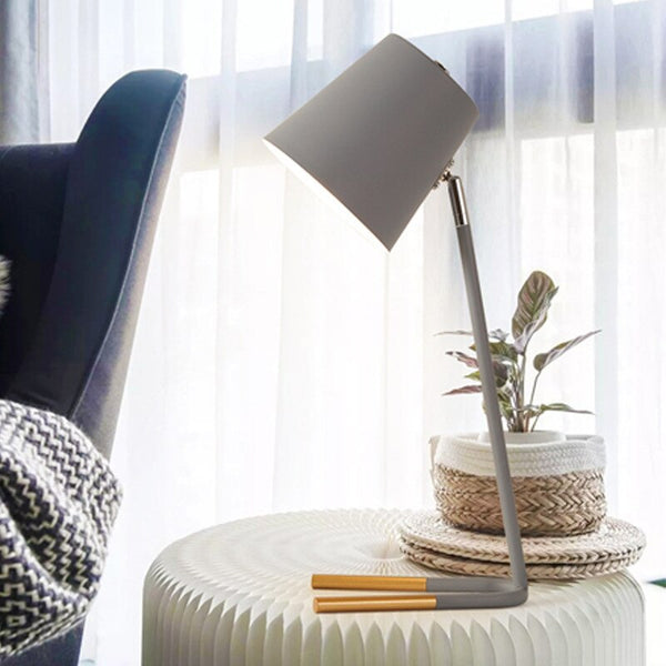 Modern Minimalist Colour Table Lamps - Grey, White, Pink, Yellow, Green