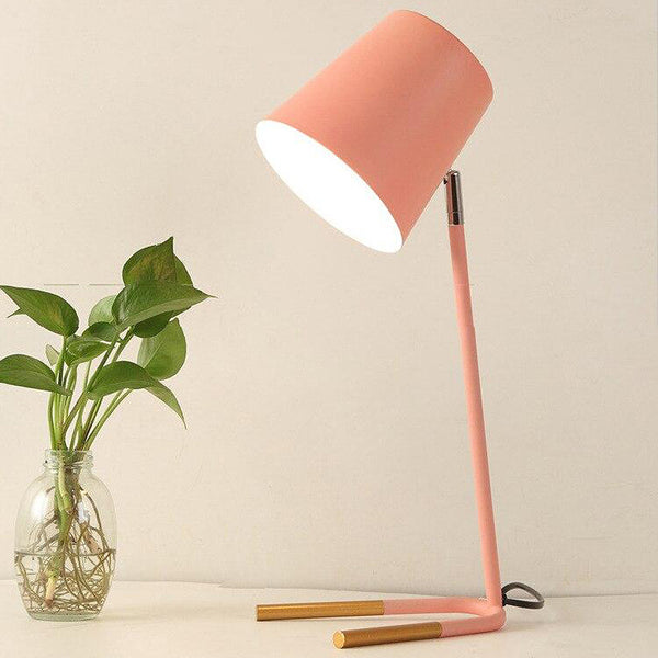 Modern Minimalist Colour Table Lamps - Grey, White, Pink, Yellow, Green