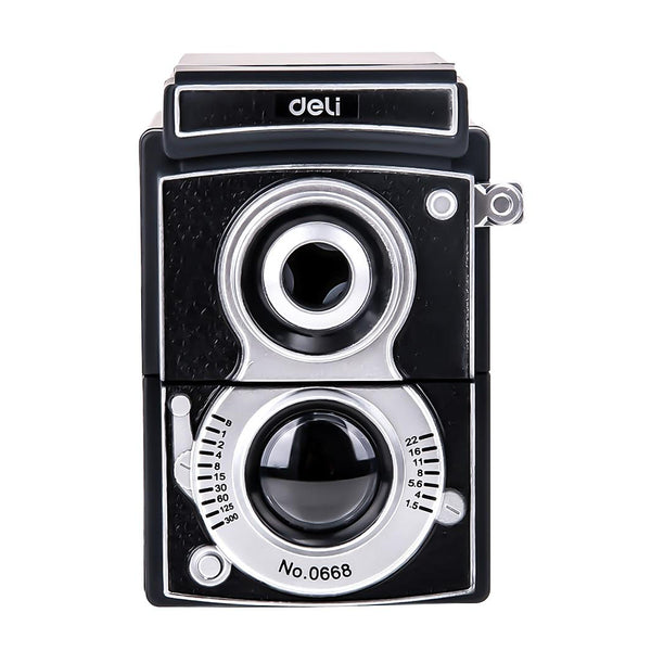 Modern Retro Vintage Style Camera Pencil Sharpener