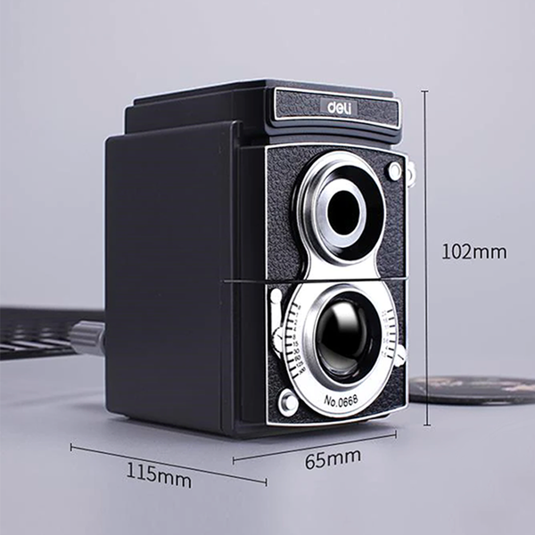 Modern Retro Vintage Style Camera Pencil Sharpener