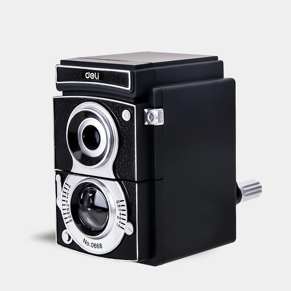Modern Retro Vintage Style Camera Pencil Sharpener