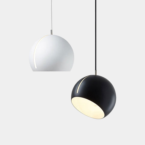 Contemporary Ceiling Tilt Ball Pendant Spot Lights - Black & White