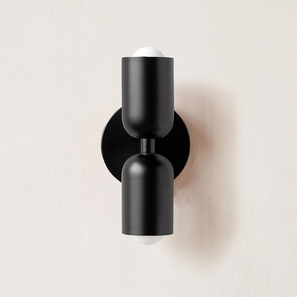Contemporary & Stylish Torre Double Head Wall Light - White, Black, Green & Red