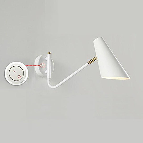 Modern bedroom living room hoxton wall lights - Black, White, Gold
