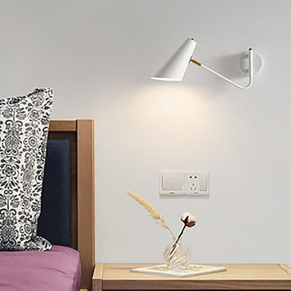 Modern bedroom living room hoxton wall lights - Black, White, Gold