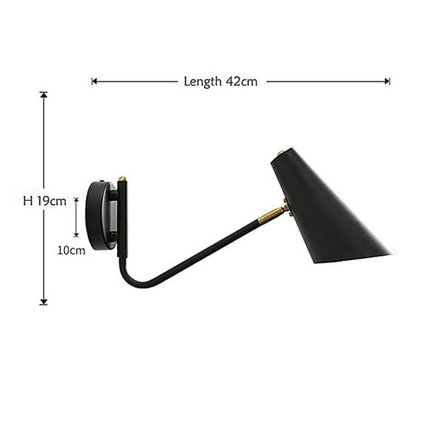 Modern bedroom living room hoxton wall lights - Black, White, Gold