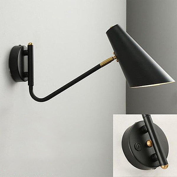 Modern bedroom living room hoxton wall lights - Black, White, Gold
