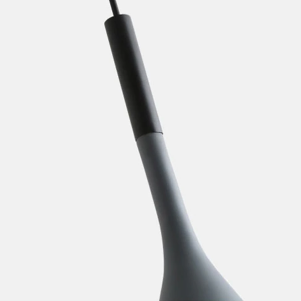Modern colour Scandi cone pendant ceiling lights - Black, White, Grey
