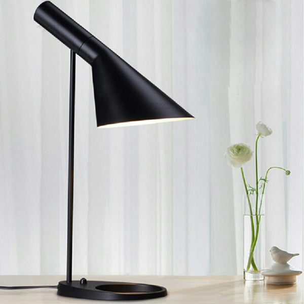 Modern jacobsen home office desk table lamp - Black, White