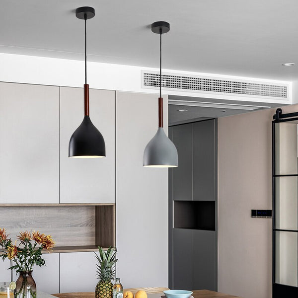 Modern nordic pendant chandelier dome lights - Black, White, Grey