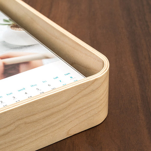 Modern wooden acrylic photo frames - 6, 7 & 8 inch - Beech & Walnut