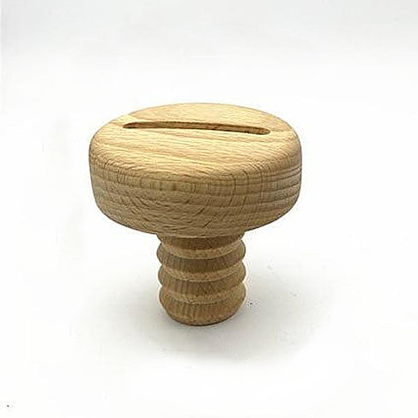 Modern woooden screw and bolt fun wall hooks - walnut, beech