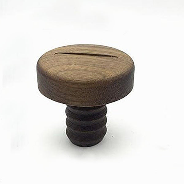 Modern woooden screw and bolt fun wall hooks - walnut, beech