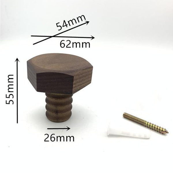 woooden screw and bolt hooks