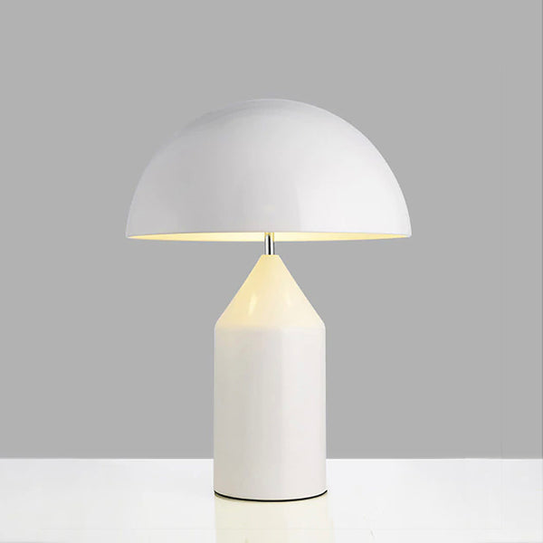 Modern Metal Mushroom Table Lamp - White, Black, Gold - Small & Large