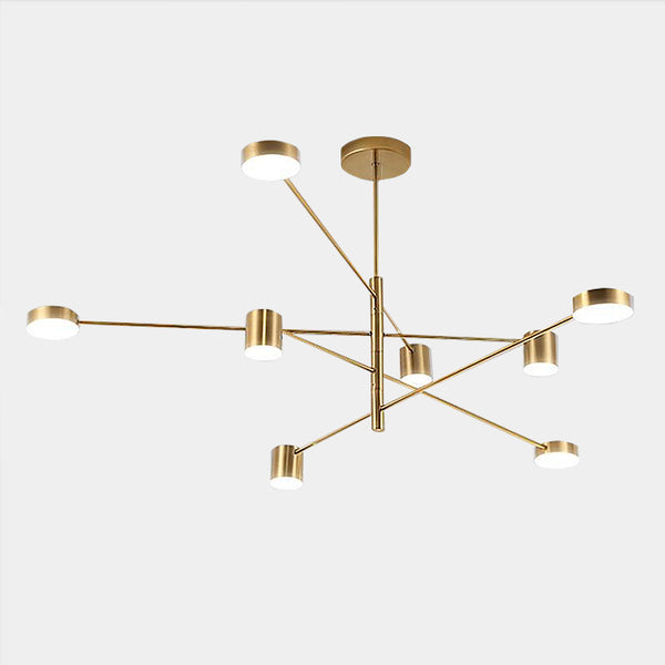 Modern LED Spot Chandeliers - Gold, Black - 6, 8 10 Lights
