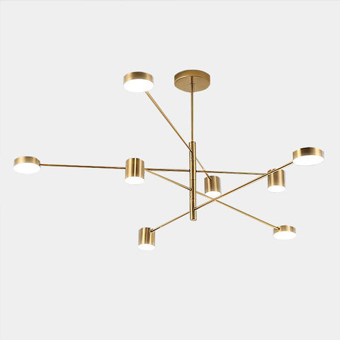 Modern LED Spot Chandeliers - Gold, Black - 6, 8 10 Lights