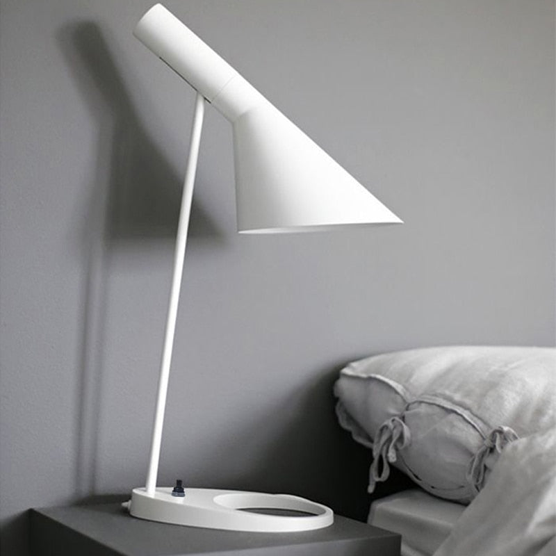 Modern jacobsen home office desk table lamp - Black, White
