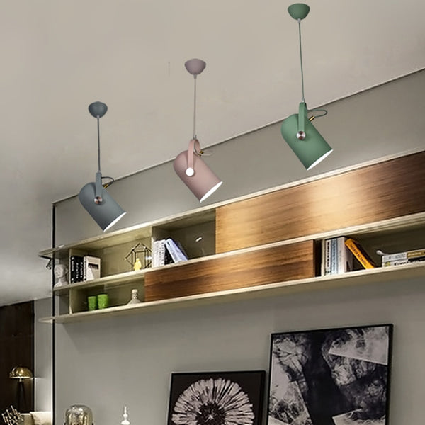 Modern ceiling spot pendant light - Black, White, Pink, Grey, Blue
