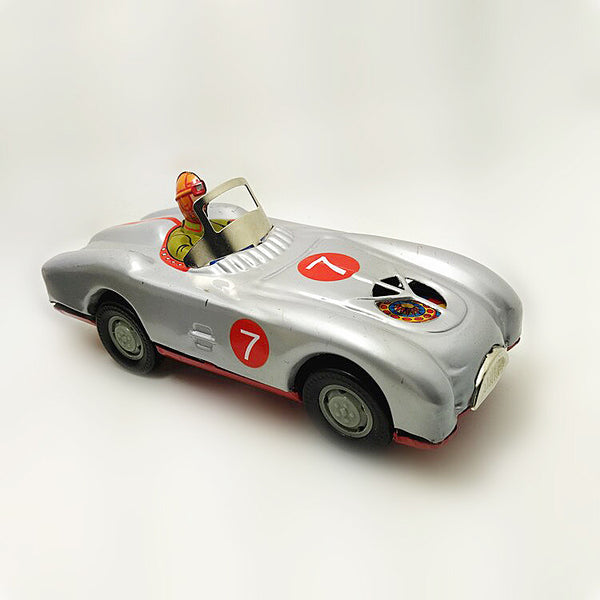 Vintage Style Wind Up Tin Racing Car