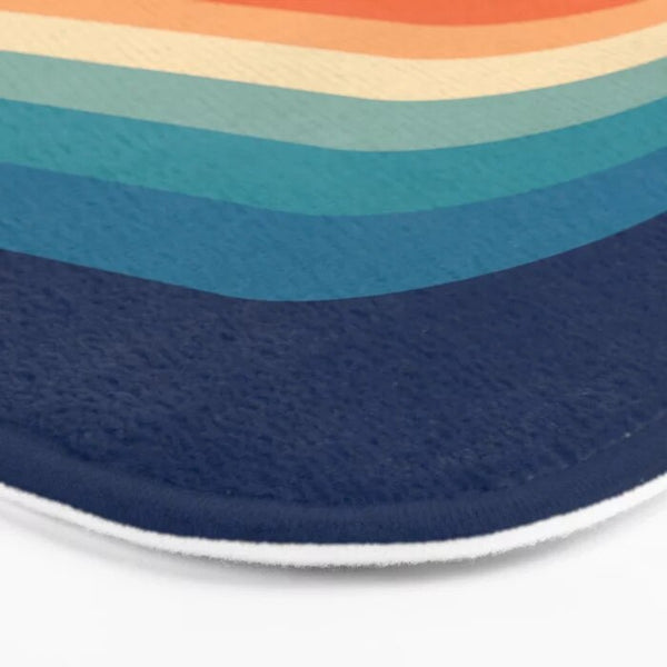 Modern retro colour soft non-slip bath mat - Small, Medium, Large