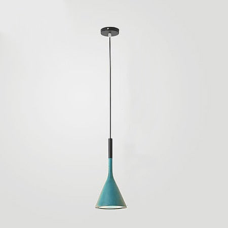 Modern colour Scandi cone pendant ceiling lights - Black, White, Grey