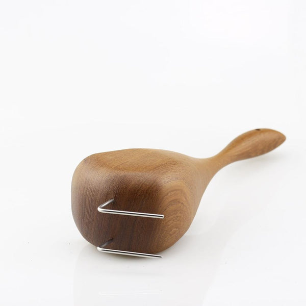 Modern Mid Century Style Scandi Teak Wooden Goose Ornament Set