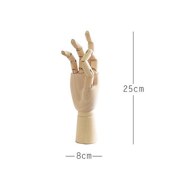 Wooden artists mannequin hands - Small, Medium and Large - Left and Right