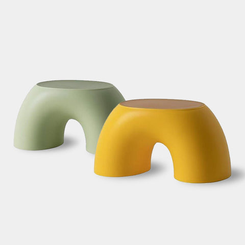 Contemporary children's rainbow stool, Red, Yellow, Pink, Green, Blue
