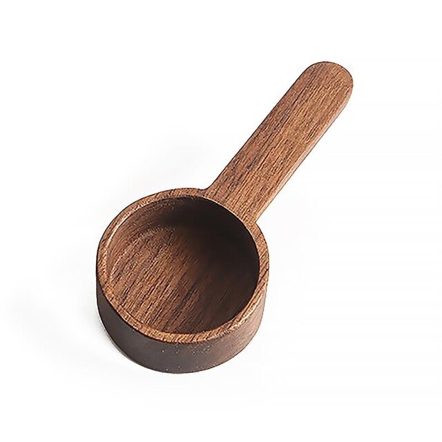 Modern stylish natural wooden walnut coffee scoop spoon - 8g, 10g