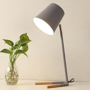 Modern Minimalist Colour Table Lamps - Grey, White, Pink, Yellow, Green