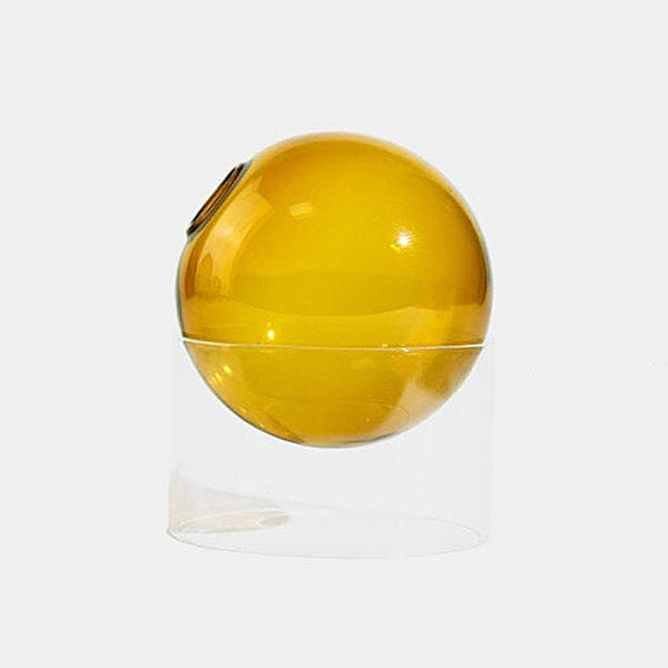 Modern stylish ball coloured glass vases - Small, Large