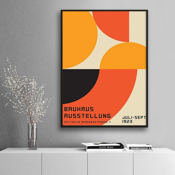 Bauhaus 2 exhibition canvas art prints - Mid century style