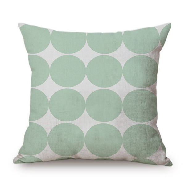 Modern Graphic Colour Spot Cushions - 12 Colours - 45cm - Blue