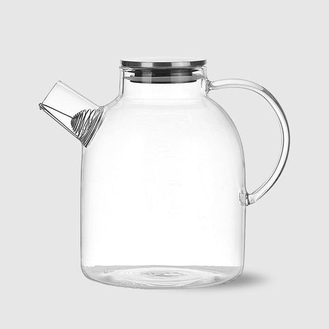 Contemporary Glass & Stainless Steel Teapots - Small 1000ml & Large 1800ml